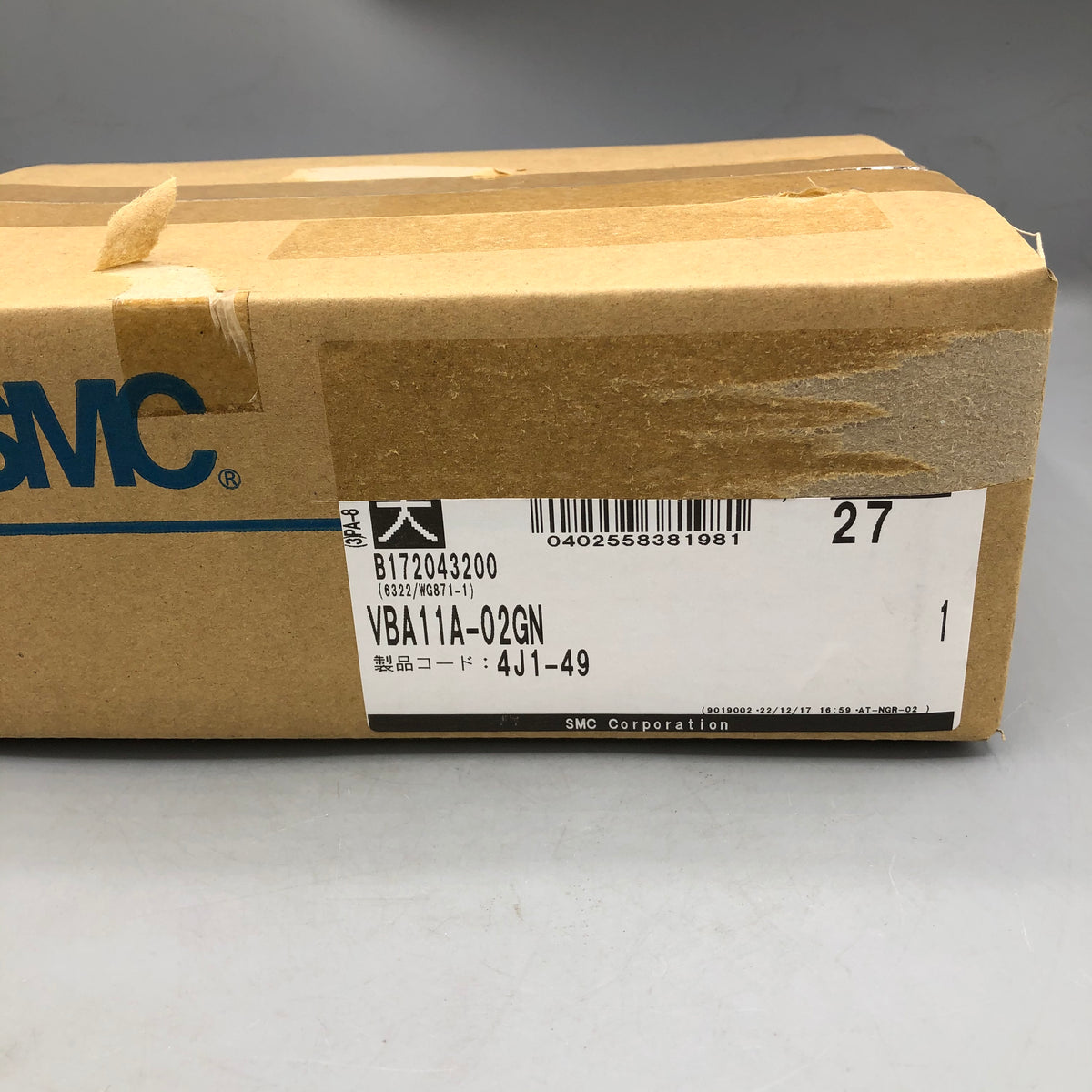SMC 増圧弁 VBA11A-02GN | FA機器、メカトロパーツ全般のリユース品