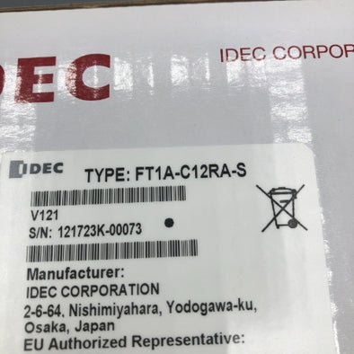 IDEC 表示器付きコントローラ FT1A-C12RA-S