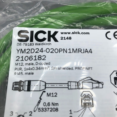 SICK nanoScan3_Ethernet 接続ケーブル YM2D24-020PN1MRJA4