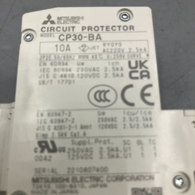 三菱電機 サーキットプロテクタ CP30-BA 2P 1-M 10A-SQ