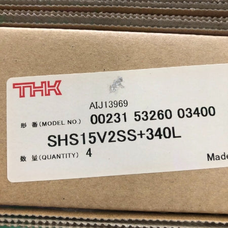 THK ボールリテーナ入りLMガイド SHS15V2SS+340L