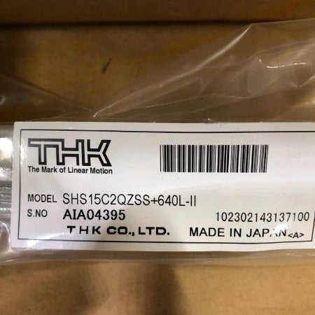 THK ボールリテーナ入りLMガイド SHS15C2QZSS+640L-Ⅱ　2本1セット