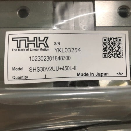 THK ボールリテーナ入りＬＭガイド SHS30V2UU+450L-II G=25 2本1ｾｯﾄ