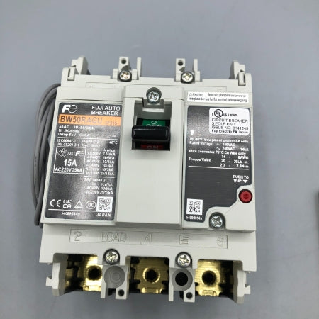 富士電機 漏電遮断器 BW50RAGU-3P015W