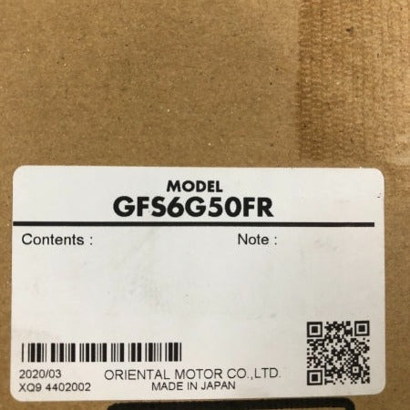 オリエンタルモーター 中空軸フラットギヤ GFS6G50FR