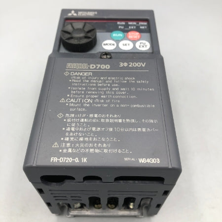 MITSUBISHI 三菱インバーター FR-D720-0.1K 三菱電機 汎用 MITSUBISHI 三菱インバーター FR-D720-0.1K 三菱電機 汎用