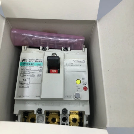 富士電機 漏電ブレーカー EW50AAG 3P 5A AC100-230V 30MA | FA機器、メカトロパーツ全般のリユース品