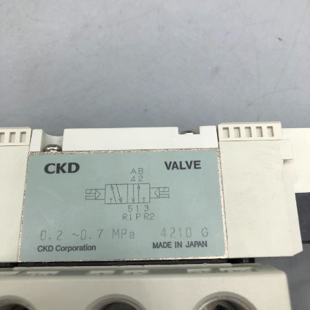 CKD ベース配管　単体バルブ 4GB220-E2　1/4 DC24V