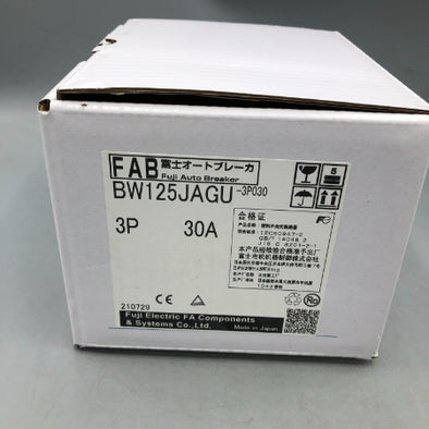 富士電機 配線用遮断器 BW125JAGU-3P030