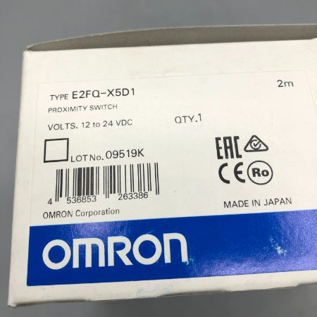 オムロン 耐薬品タイプ近接センサ E2FQ-X5D1 2M