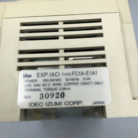 IDEC マイクロコントローラ FC1A-E1A1