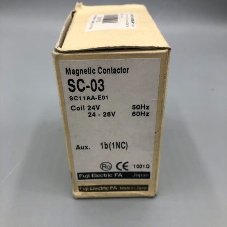 富士電機 電磁接触器 SC-03/G DC24V 1B