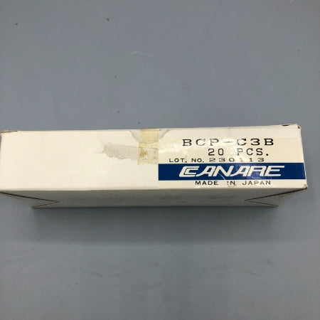 カナレBNCコネクタ BCP-C3B 20個 BCP-A3-20 | 3C2Vシリーズ用75ΩBNCP圧着コネクタ(20個入