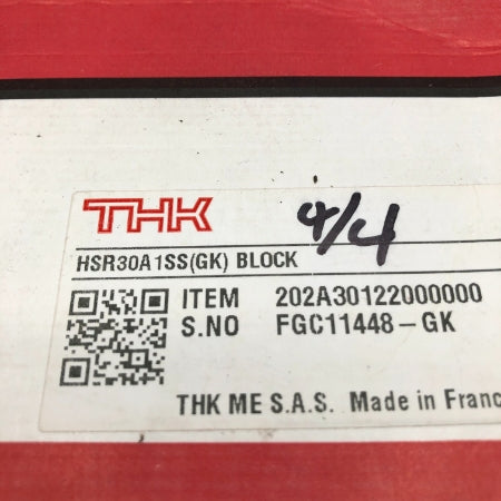 THK 【ブロック単品】総ボールタイプLMガイド HSR30A1SS(GK) BLOCK