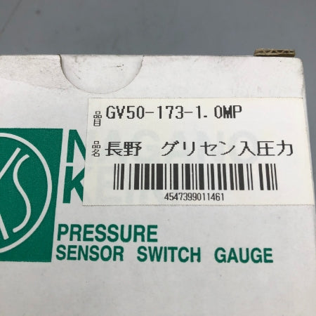 長野計器 グリセリン入圧力計 GV50-173-1.0MPa