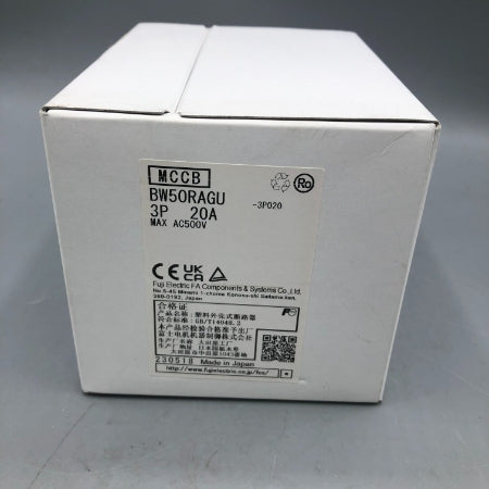 富士電機 UL認定品配線用遮断器 BW50RAGU-3P020