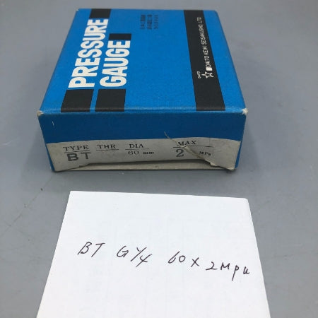 大東計器製作所 圧力計 BT G1/4-60X2MPa