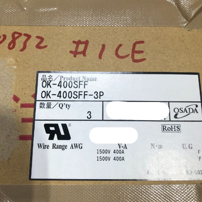 オサダ 中継端子台 OK-400SFF-3P