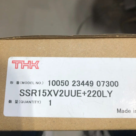 THK ボールリテーナ入りLMガイド SSR15XV2UUE+220LY