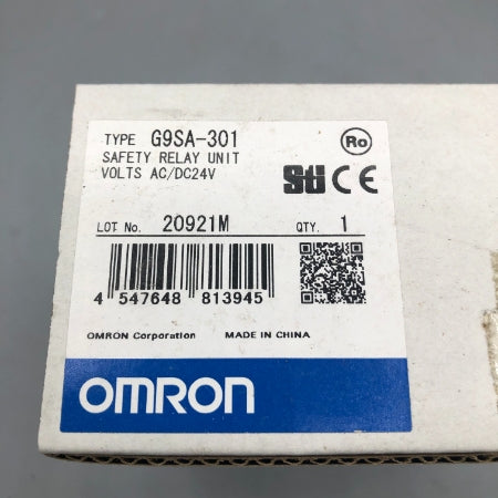 オムロン セーフティリレーユニット G9SA-301 AC/DC24V