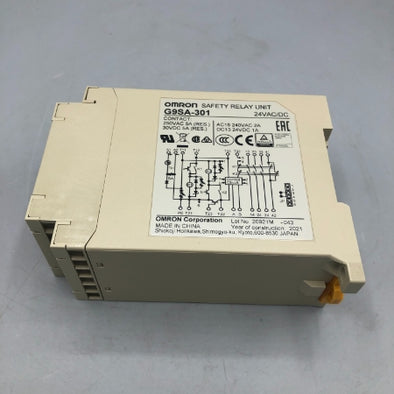 オムロン セーフティリレーユニット G9SA-301 AC/DC24V