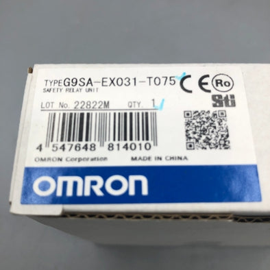 オムロン セーフティリレーユニット G9SA-EX031-T075
