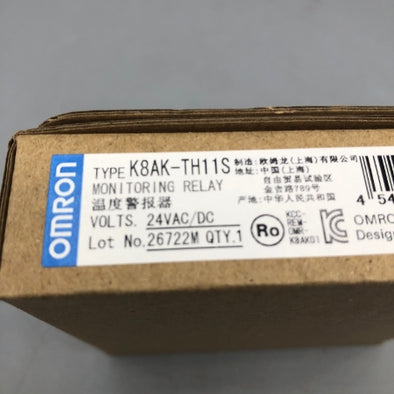 オムロン 温度警報器 K8AK-TH11S 24VAC/DC