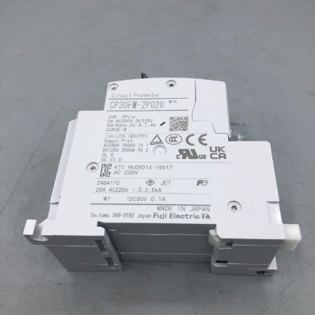 富士電機 サーキットプロテクタ CP30FM-2P020W1A
