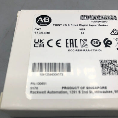 ロックウェル POINT I/O 8ポイントデジタル入力モジュール 1734-IB8