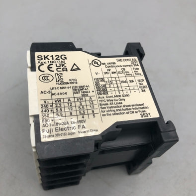 富士電機 電磁接触器 SK12G-E01 DC24V