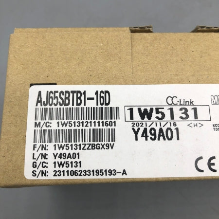 三菱電機 CC-Link小形タイプリモートI/Oユニット AJ65SBTB1-16D