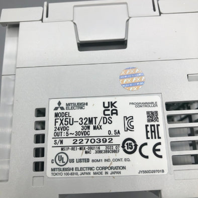 三菱電機 CPUユニット FX5U-32MT/DS