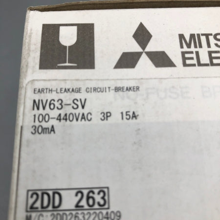 三菱電機 低圧遮断器 NV63-SV 3P 15A 100-440V 30MA