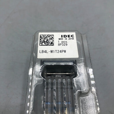 IDEC 照光押ボタンスイッチ（ピュアホワイト） LB4L-M1T24PW
