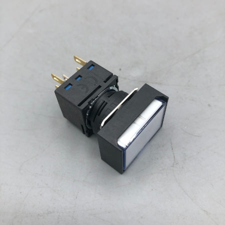 IDEC 照光押ボタンスイッチ（ピュアホワイト） LB4L-M1T24PW