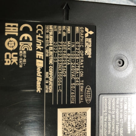 三菱電機 表示器 GT2708-VTBA-040