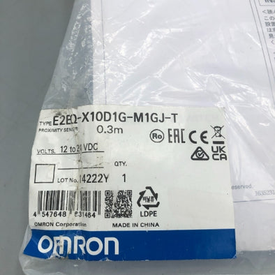 オムロン スパッタ対策タイプ近接センサ E2EQ-X10D1G-M1GJ-T 0.3M
