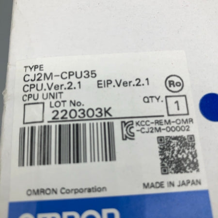 オムロン CPUユニット CJ2M-CPU35
