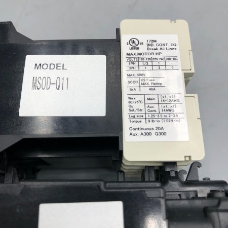 三菱電機 高感度コンタクタ MSOD-Q11 0.24A 200V DC24V