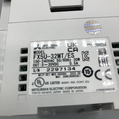 三菱電機 CPUユニット FX5U-32MT/ES