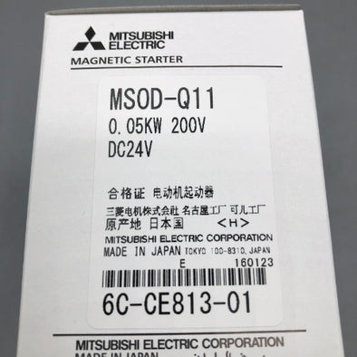 三菱電機 高感度コンタクタ MSOD-Q11 0.05kw 200V DC24V