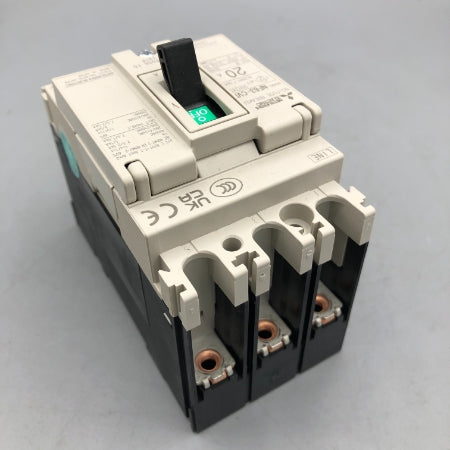 三菱電機 ノーヒュ－ズ遮断器 NF63-CVF 3P 20A