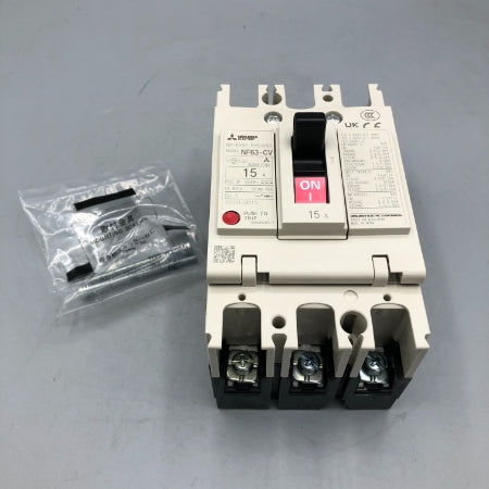 三菱電機 漏電遮断器 NF63-CV 3P 15A AC/DC