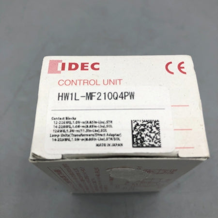 IDEC 照光押ボタンスイッチ HW1L-MF210Q4PW