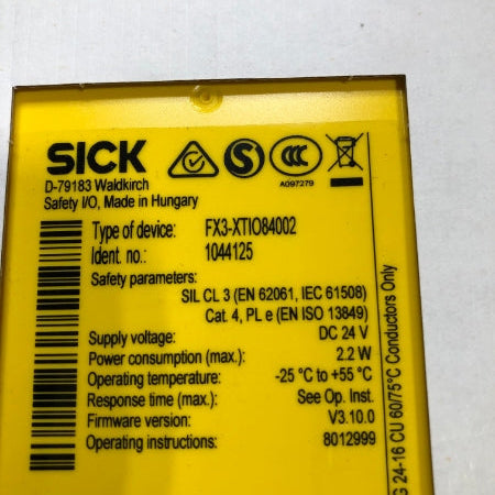 SICK 安全制御装置 FX3-XTIO8402