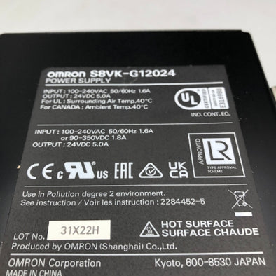 オムロン スイッチング・パワーサプライ S8VK-G12024