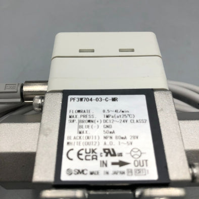 SMC 水用デジタルフロースイッチ PF3W704-03-C-MR