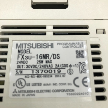 三菱電機 シーケンサCPU FX3U-16MR/DS
