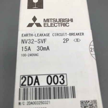 三菱電機 漏電遮断器 NV32-SVF 2P 15A 30mA