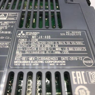 三菱電機 サーボアンプ MR-J4-40B